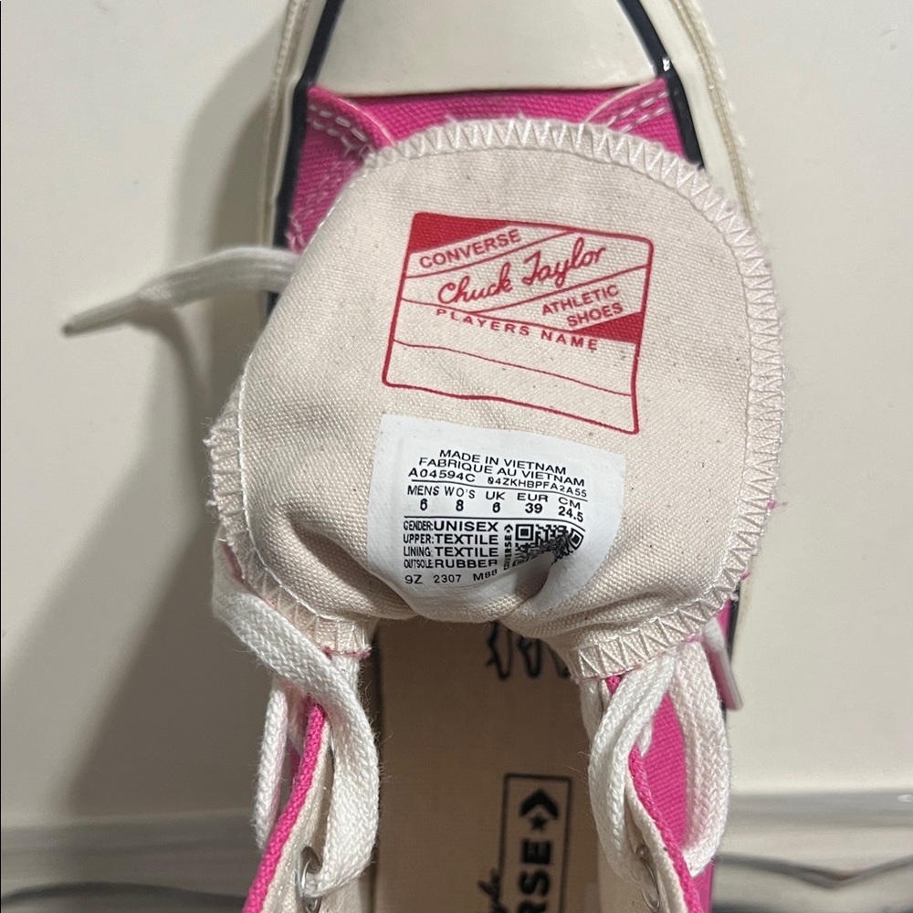 Converse Fuchsia High-Top Sneakers - Picture 4 of 4